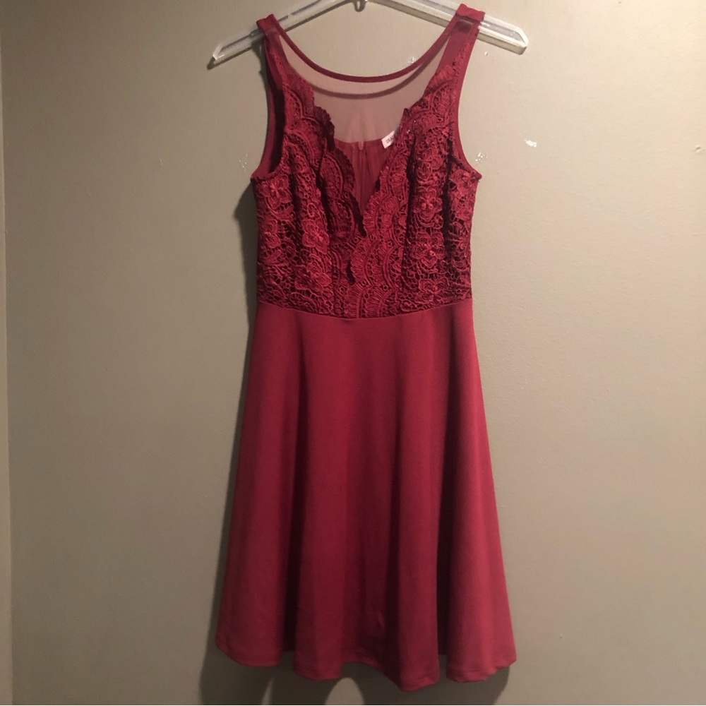 Grace Karin Lace And Mesh Dress Medium